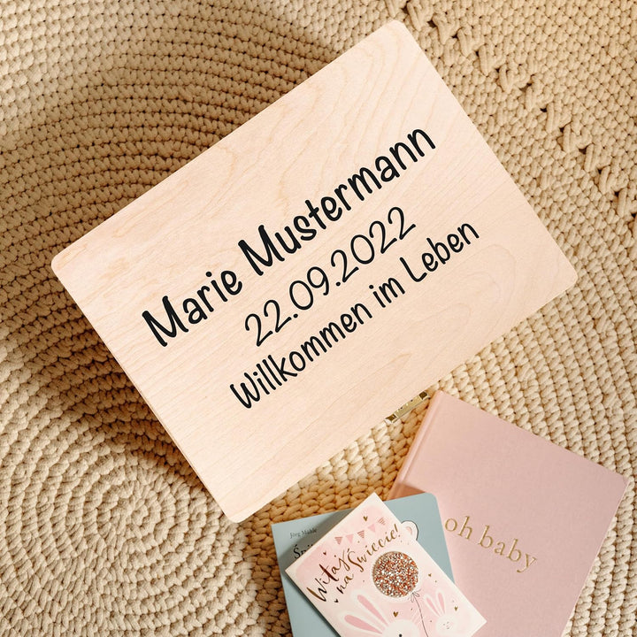 Creative Deco Personalisierte Geschenke Wunschtext Holzkiste | Dein Eigener Beliebiger Text Individu