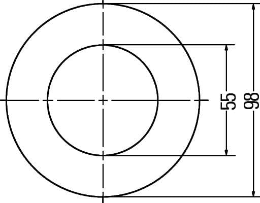 HELLA - Positionsleuchte - LED - 24V - Einbau/Schraubanschluss - Lichtscheibenfarbe: glasklar - Kabe
