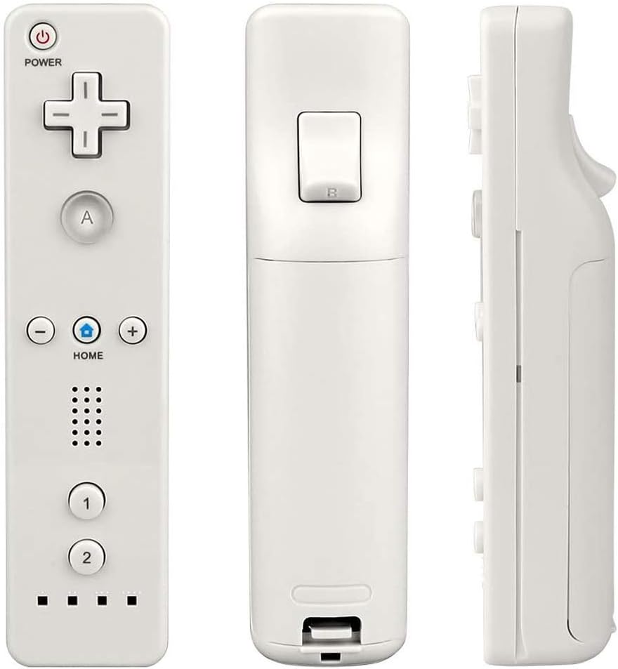 Atopoo Wii Fernbedienung, Ersatz Fernbedienung Game Controller mit Silikonhülle und Handgelenkschlau