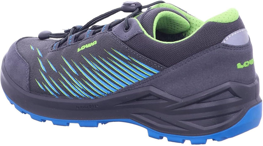 LOWA Halbschuh ZIRROX GTX LO JUNIOR 24 EU Anthrazit Türkis, 24 EU Anthrazit Türkis