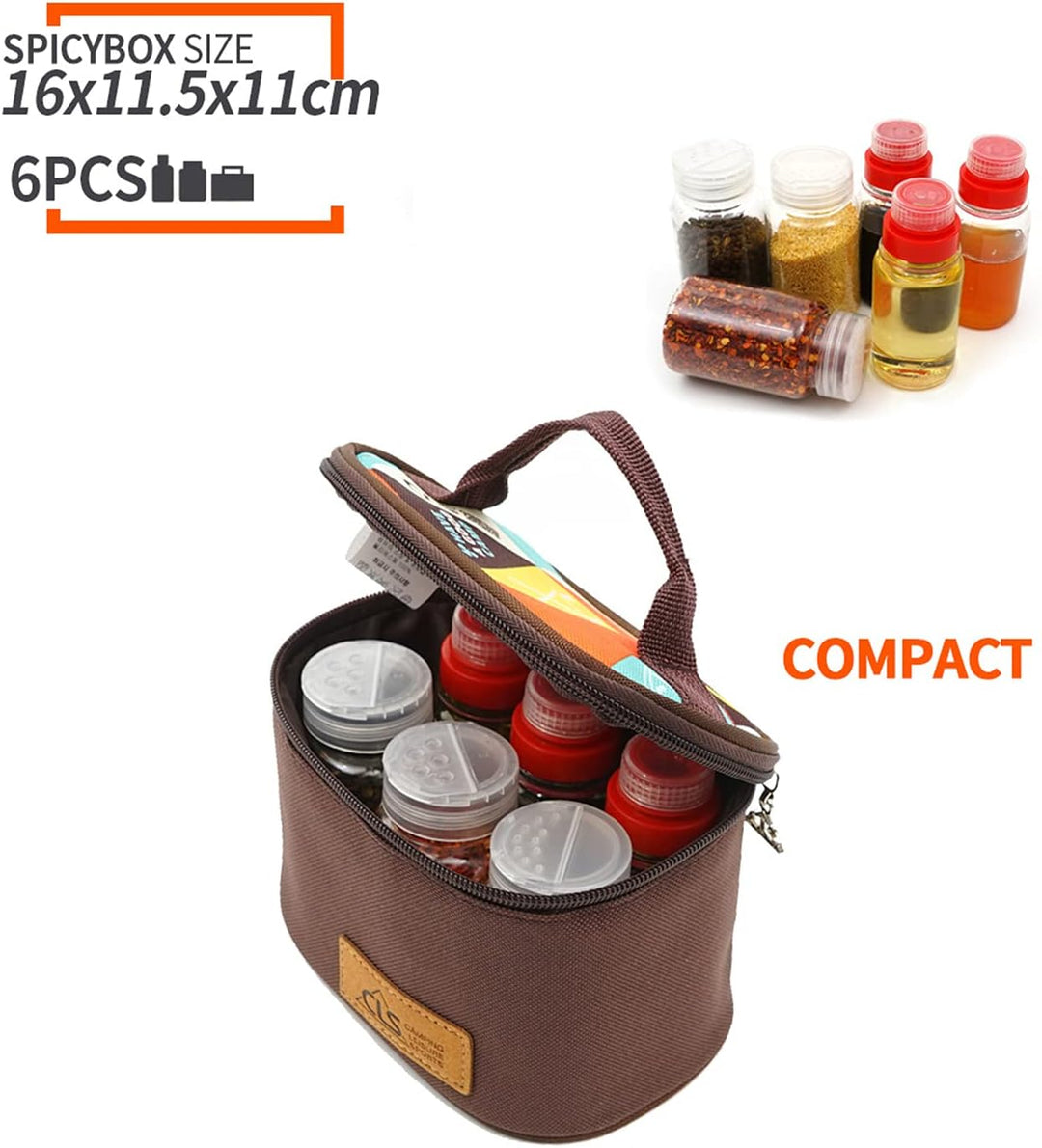 MKNZOME Outdoor Seasoning Gewürzbehälter Portable kleiner Salzstreuer BBQ Gewürzflasche Set Transpar