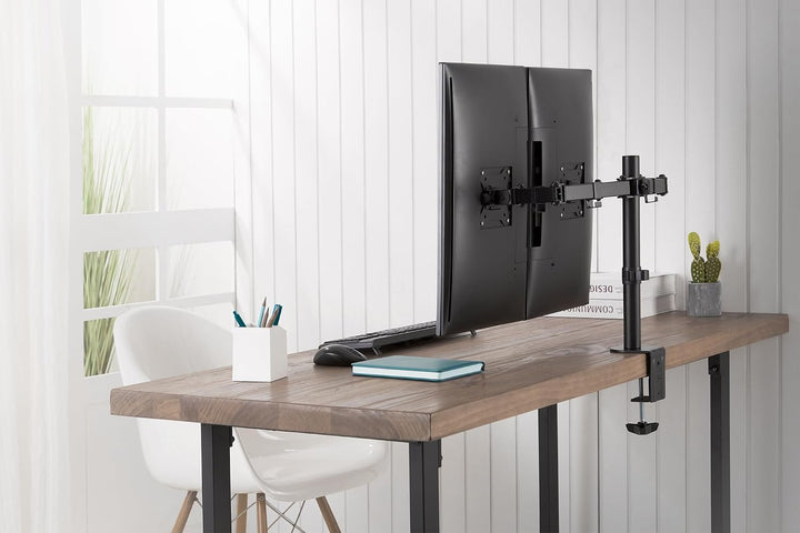 DIGITUS Monitorhalterung - Tischklemme - 2 Monitore - Bis 32 Zoll - Bis 3X 8 kg - VESA 75x75, 100x10