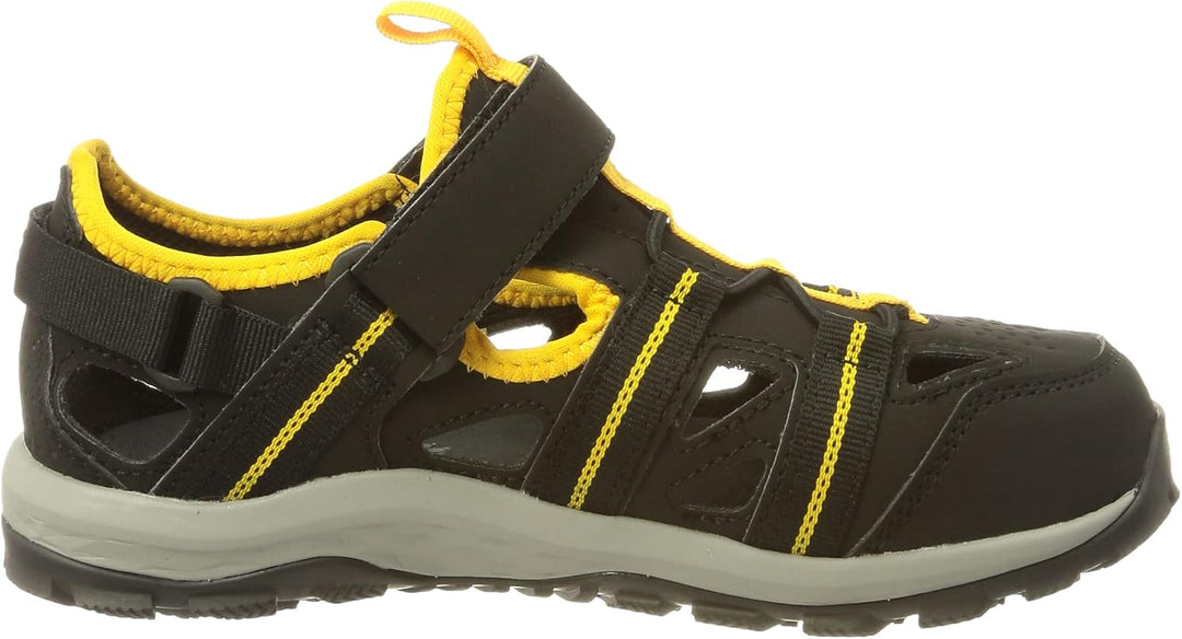Jack Wolfskin Unisex Kinder Sun Climber K Sandale 26 EU Black Burly Yellow Xt, 26 EU Black Burly Yel