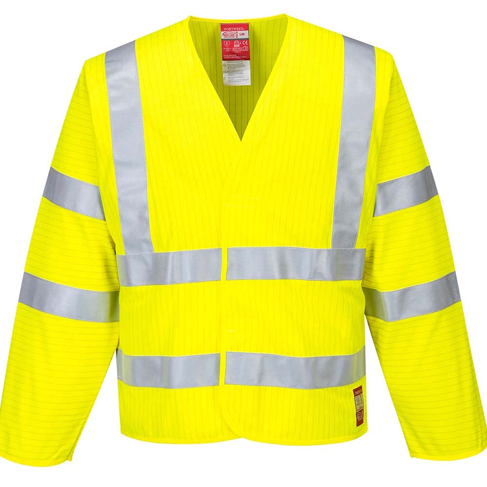 FR Hi-Vis Antistatic Jacket Color: Yellow Talla: XX3X gelb XX/3X, gelb XX/3X