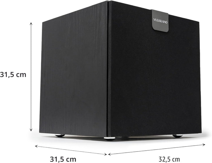 VULKKANO SUB10 Subwoofer Activ 10 Zoll, Frequenz: 40 Hz-200 Hz