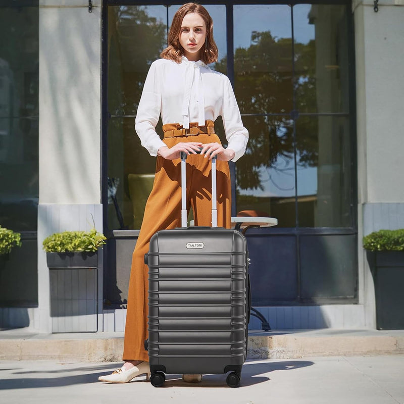 MoFut Koffer, Handgepäck Koffer, Hartschalenkoffer Trolley Rollkoffer Suitcase, Reisekoffer mit Roll