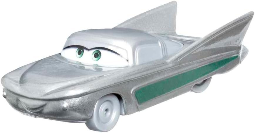 DISNEY Pixar Cars 5er-Pack - Lightning McQueen, Sally, Hook, Flo, Ramone, Platindekoration, Massstab