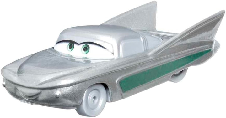DISNEY Pixar Cars 5er-Pack - Lightning McQueen, Sally, Hook, Flo, Ramone, Platindekoration, Massstab