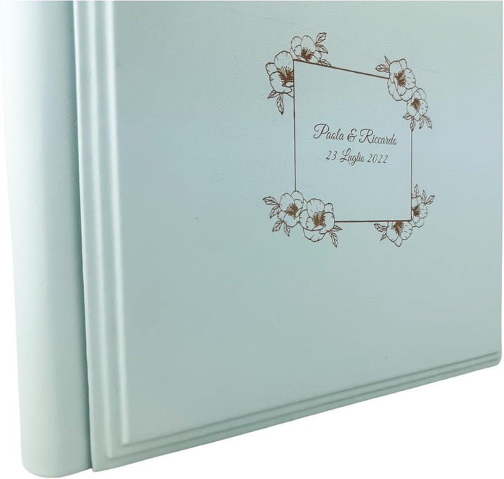 Fotoalbum - Elios Soft - handgefertigte Herstellung aus Kunstleder, personalisierbar mit Gravur. Ide