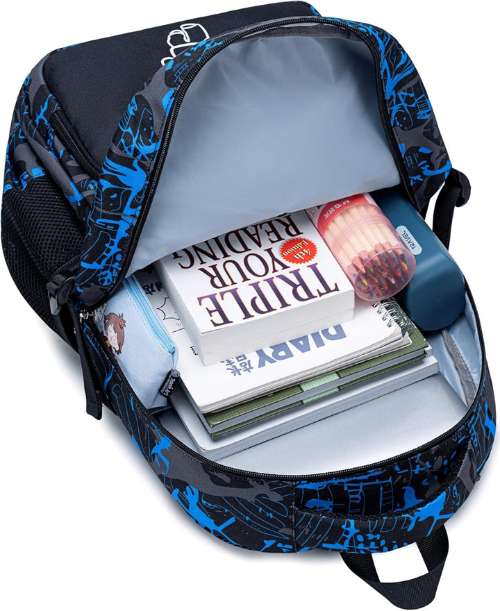 LEDAOU Schulrucksack Jungen Teenager Mädchen Schultaschen Kinder Rucksäcke Wasserdicht Leichtgewicht