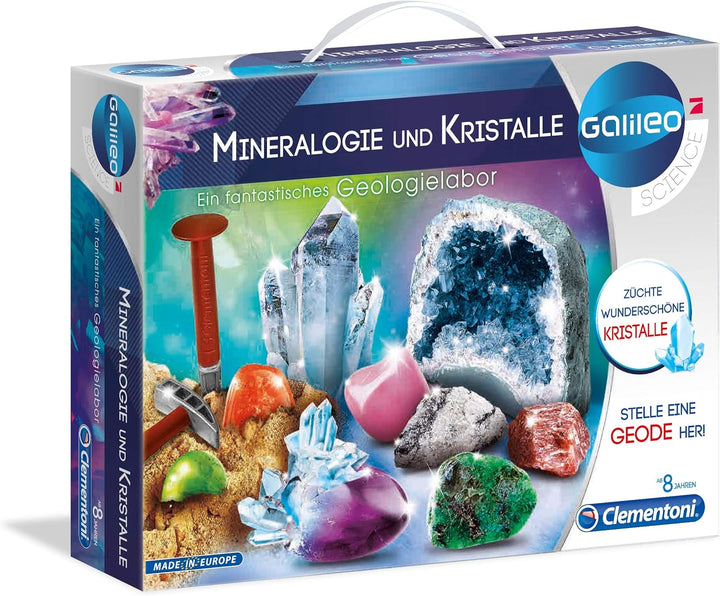 Clementoni Galileo Lab Mineralogie und Kristalle Ausgrabungs-Set - Spiel für Kinder ab 8 Jahren - in