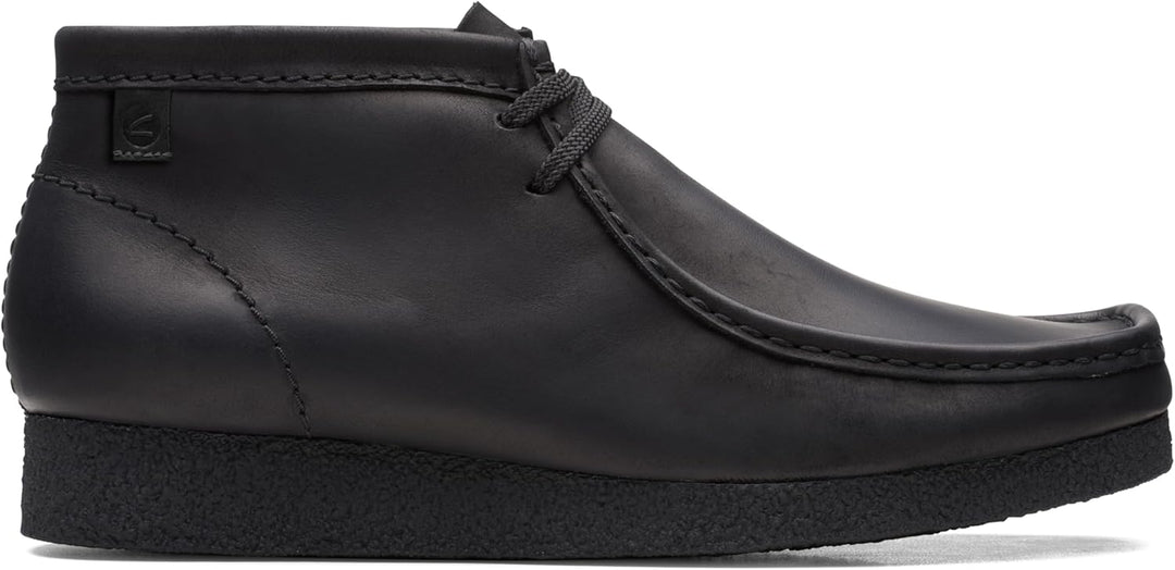 Clarks Herren Shacre Stiefel Stiefelette 39 EU Weit Schwarzes Leder, 39 EU Weit Schwarzes Leder