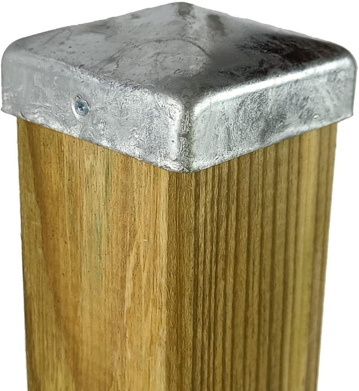 BooGardi Pfostenkappen 10 Stück 7x7 cm · 7x7 · 9x9 · verzinkter Stahl · Holzpfosten Abdeckkappe · Za