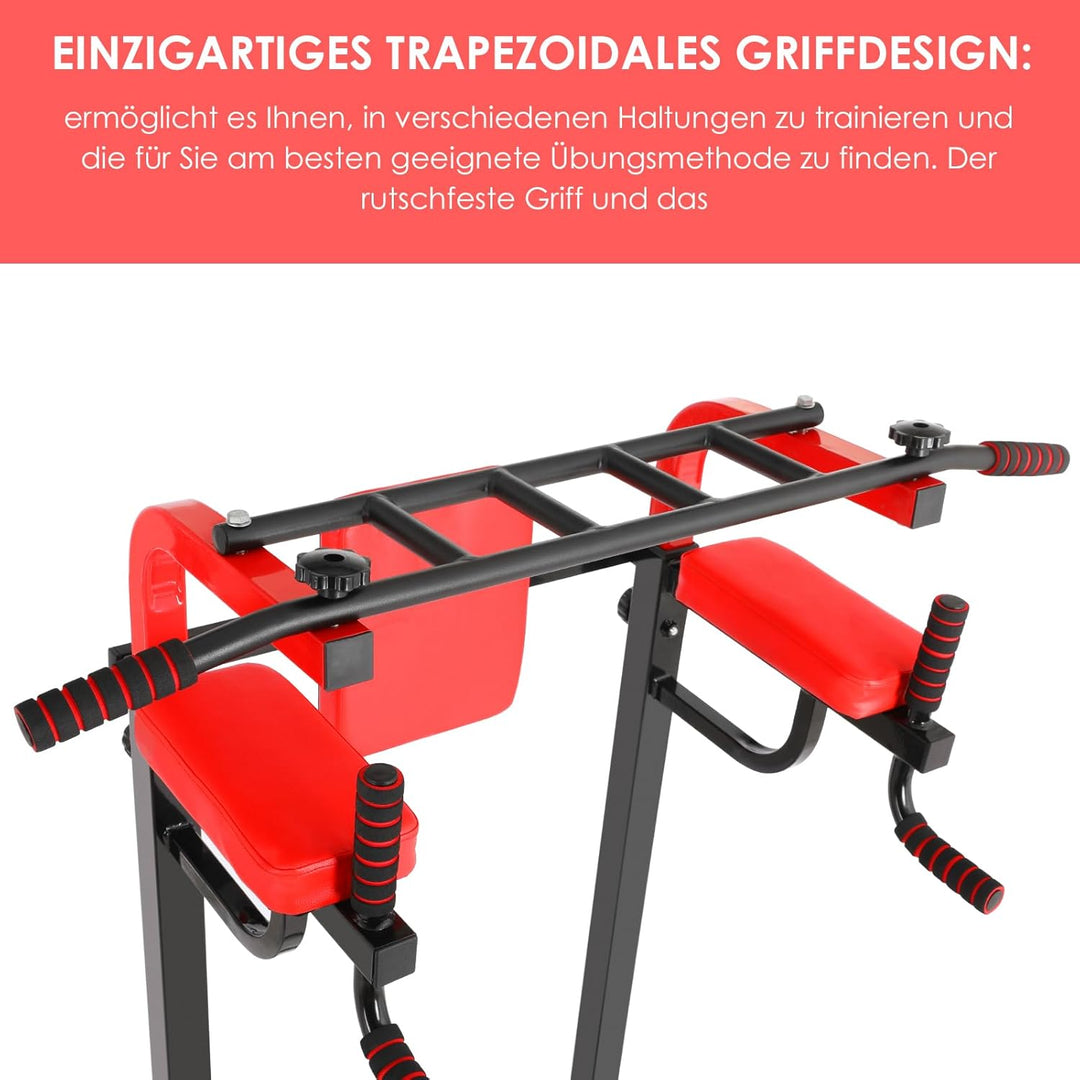Power Tower Dip Station Klimmzugstange für Heim-Fitness-Studio Krafttraining Workout-Ausrüstung, höh