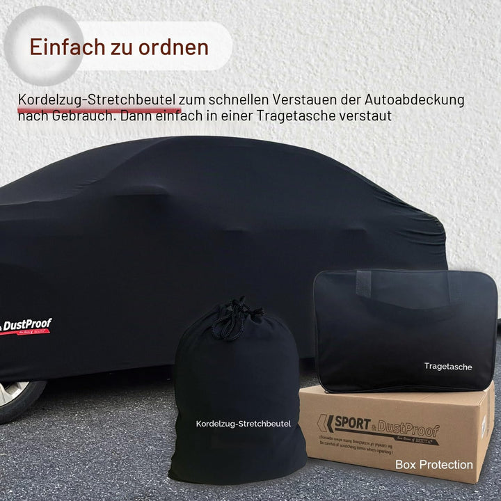 Premium Auto Abdeckplane Indoor Stretch Autoabdeckung, Weiches Innenfutter, Atmungsaktiv, Staubdicht
