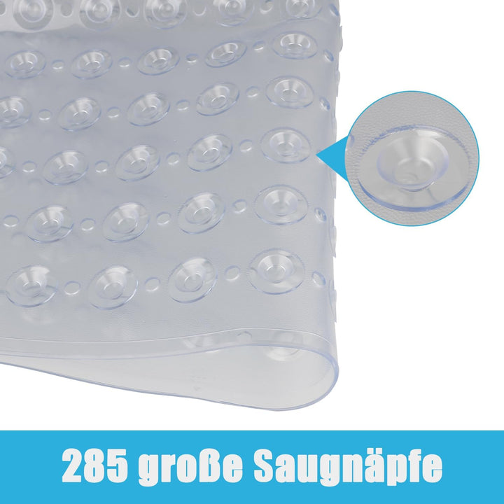 Duschmatte rutschfest 80x80cm Duscheinlage, Antirutschmatte mit Saugnäpfe für Dusche oder Badewanne,