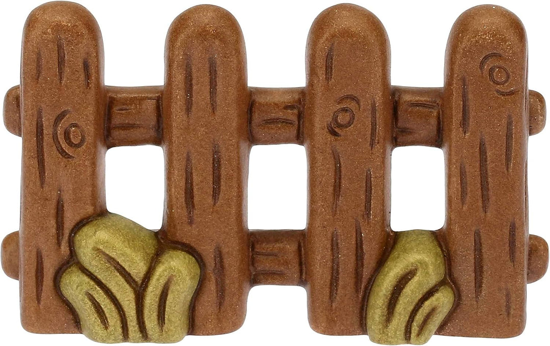 THUN - Set 2 Stück Zaun - Klassische Krippe - Keramik - 8 x 1,5 x 5 cm H ca.