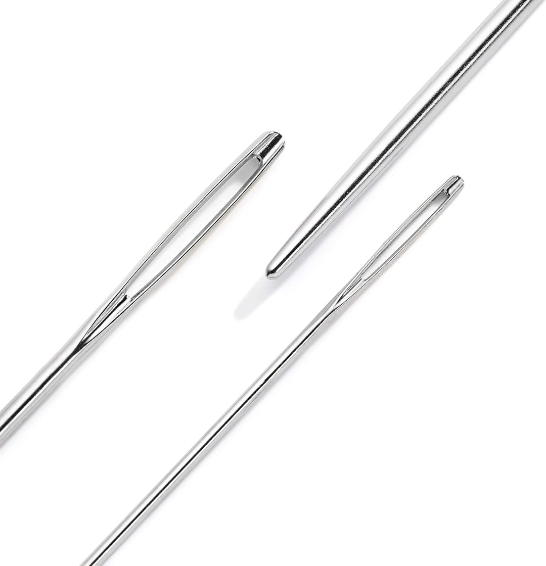 Prym 223800 Rundstricknadel Set Natural 4,0-10,0 mm & 124119 Woll-und Smyrna-Nadeln ohne Spitze, ST
