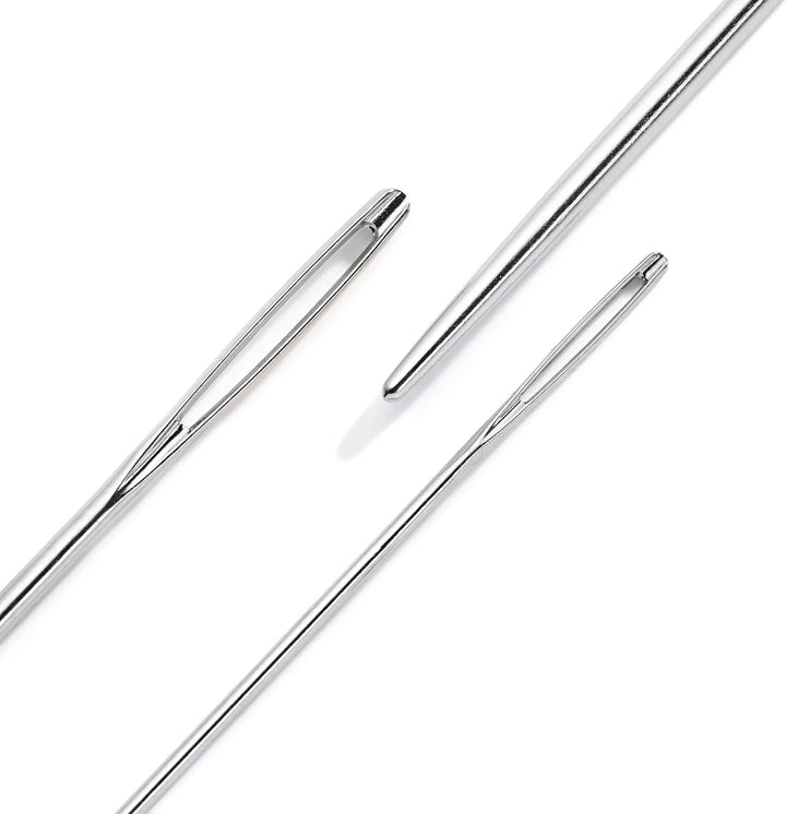 Prym 223800 Rundstricknadel Set Natural 4,0-10,0 mm & 124119 Woll-und Smyrna-Nadeln ohne Spitze, ST