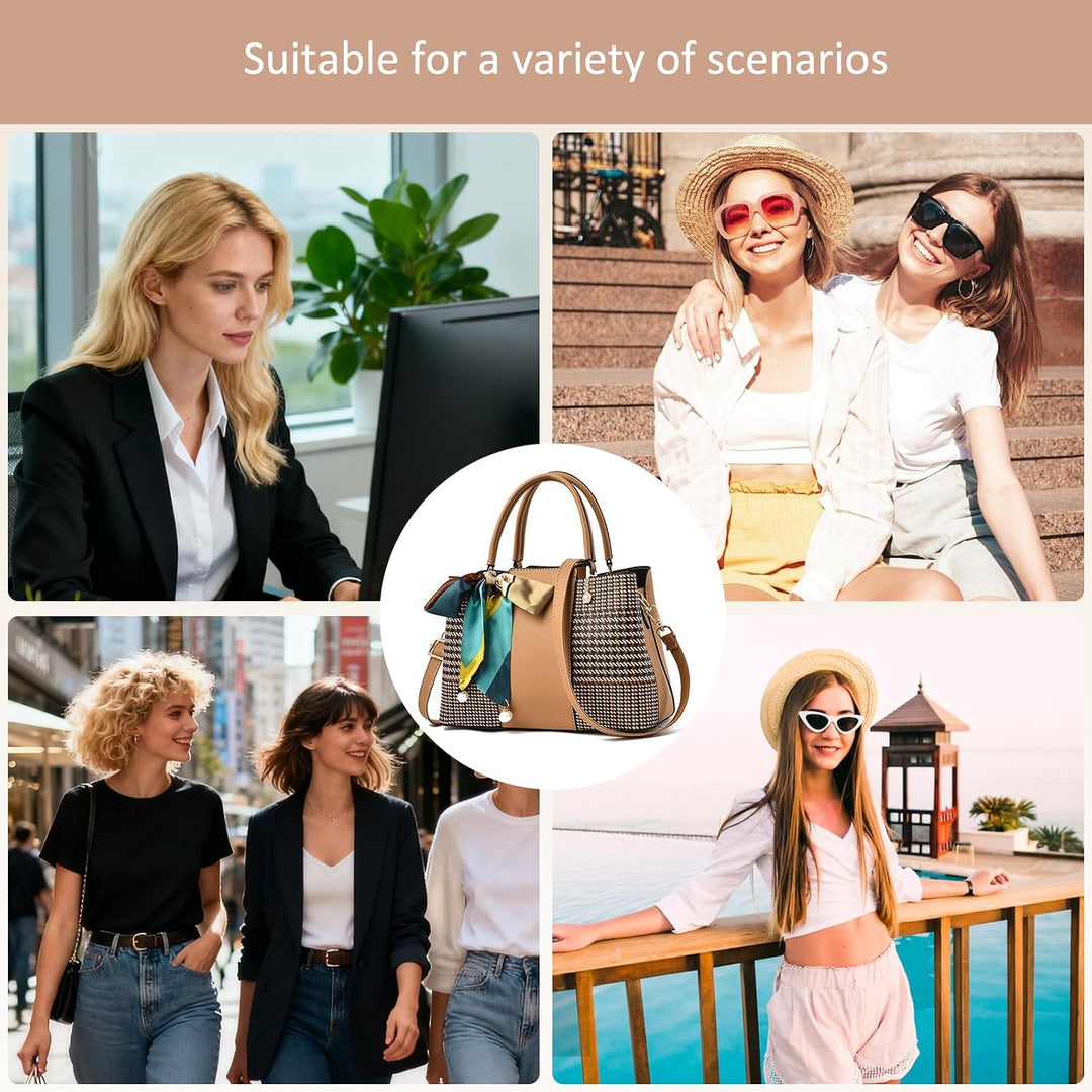 NICOLE &amp; DORIS Elegante Tasche Damen Designer Schultertaschen Mode Handtasche Tasche mit Gewebtem Mu