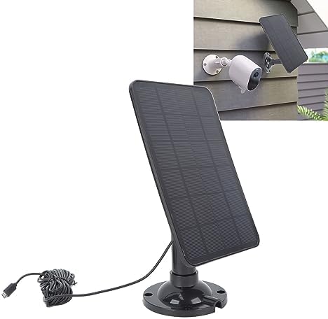 SUNGOOYUE Kamera-Solarpanel-Ladegerät, 10 W, 5 V, Micro-USB, Monokristallines Silizium, Solar-Ladepa