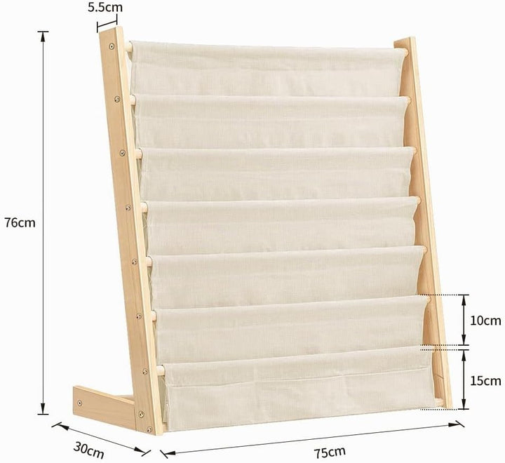 Bücherregal für Kinder – Supersized Bookcase Storage für Kinder mit 5 Tieren, Bücherregal, Buchhalte