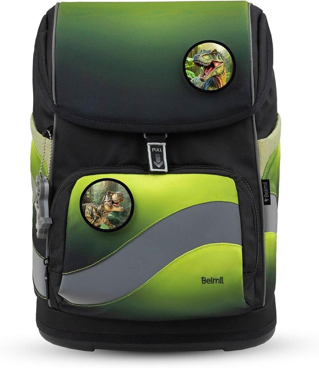 Belmil Smarty Plus Premium Schulranzen Set 405-51/P/S (Black Green 2), Black Green 2