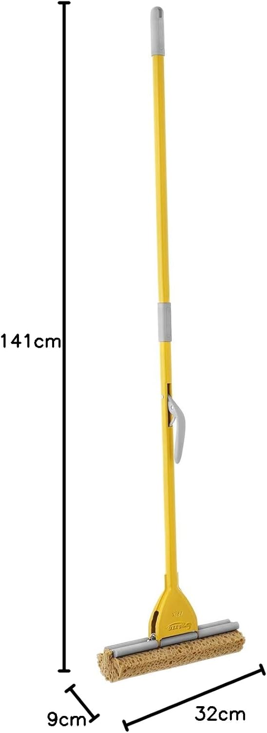 Apex Squizzo Classic Bodenreinigung mit schwamm Made in Italy, 32 x 9 x 141 cm 32 x 30 x 30 cm Gelb,