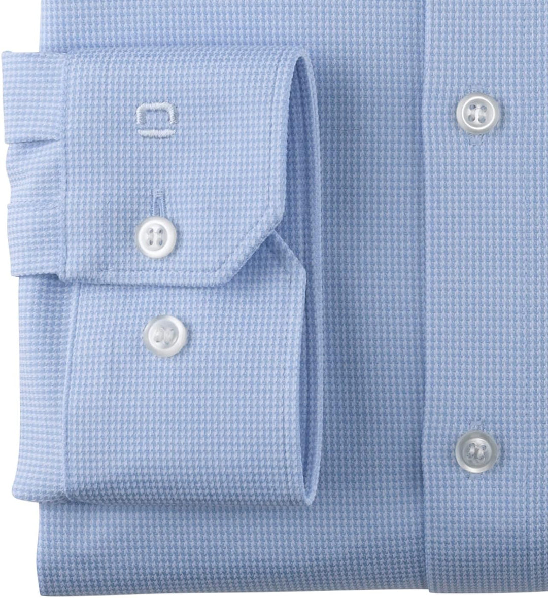 OLYMP Herren Businesshemd No. Six 24/Seven,Gemustert,super Slim,Kent-Kragen 36 Bleu 11, 36 Bleu 11