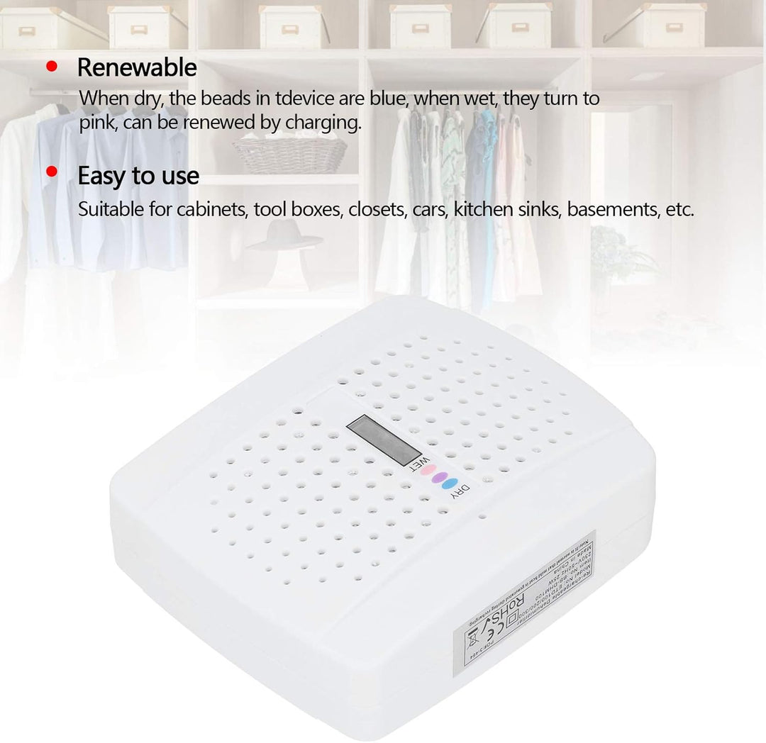 Mini-Luftentfeuchter, wiederverwendbar, Stumm, Feuchtigkeitsabsorber, automatischer Schutz, elektris