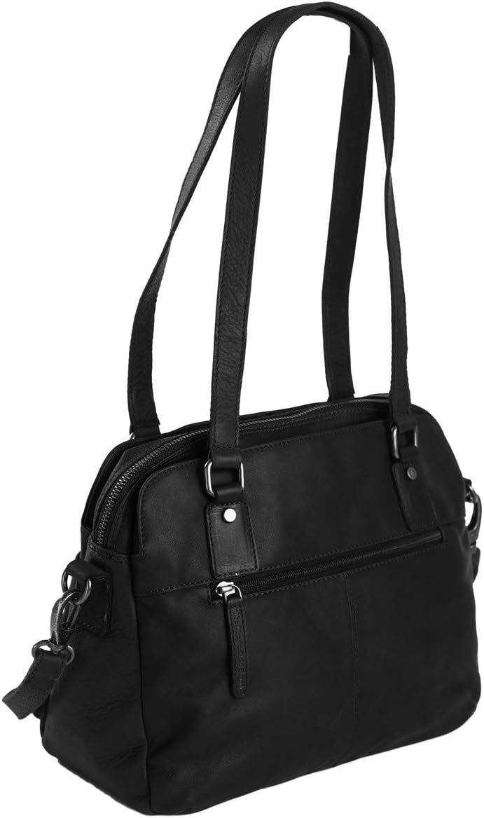 The Chesterfield Brand Ladies Bilbao - Handtasche Leder 30 cm Schwarz, Schwarz