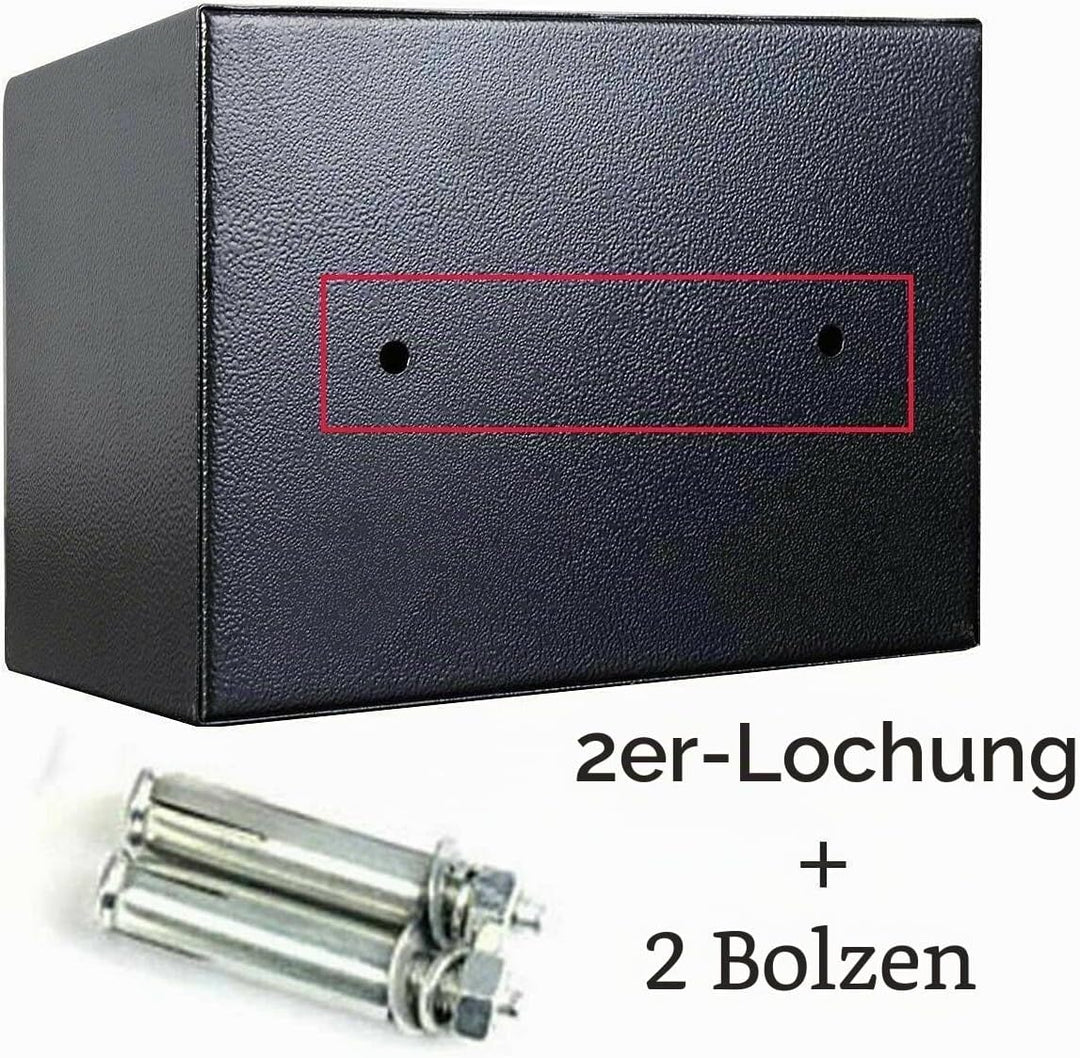 8.5L Digital Tresor Safe mit Schlussel Elektronisches Passwort Safe Cabinet Elektronik Sicherheitsbo