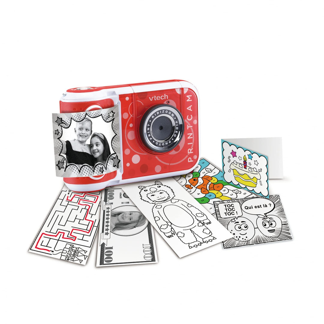 VTech Kidizoom Print Cam, Kinderkamera mit Sofortdruck – ab 5 Jahren – Version FR
