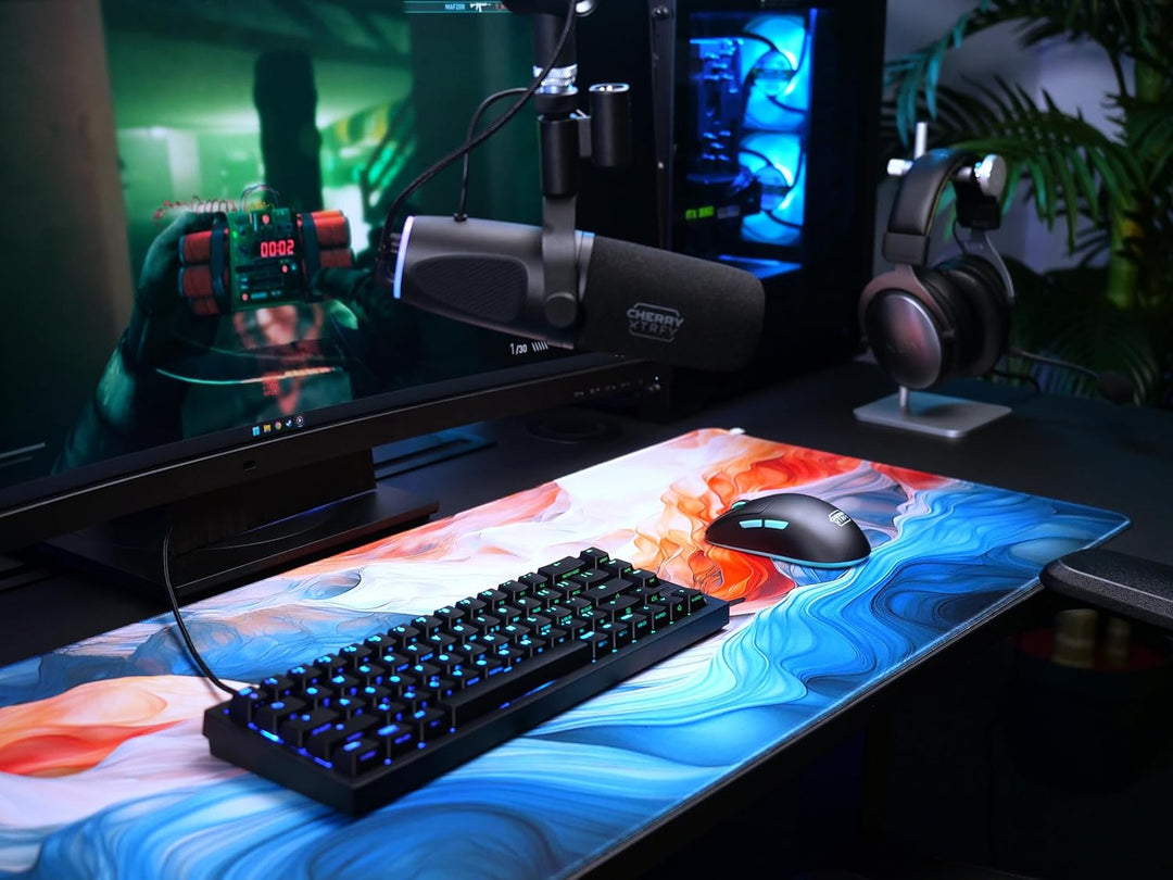CHERRY XTRFY GP5, Gaming-Mauspad aus Stoff in XL (920 x 400 x 3 mm), Glattes Speed-Pad für Präzision