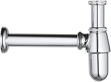 GROHE Geruchsverschluss 1 1/4″ (Wandanschluss, für Waschtische, Schubrosette, langlebig), chrom, 289