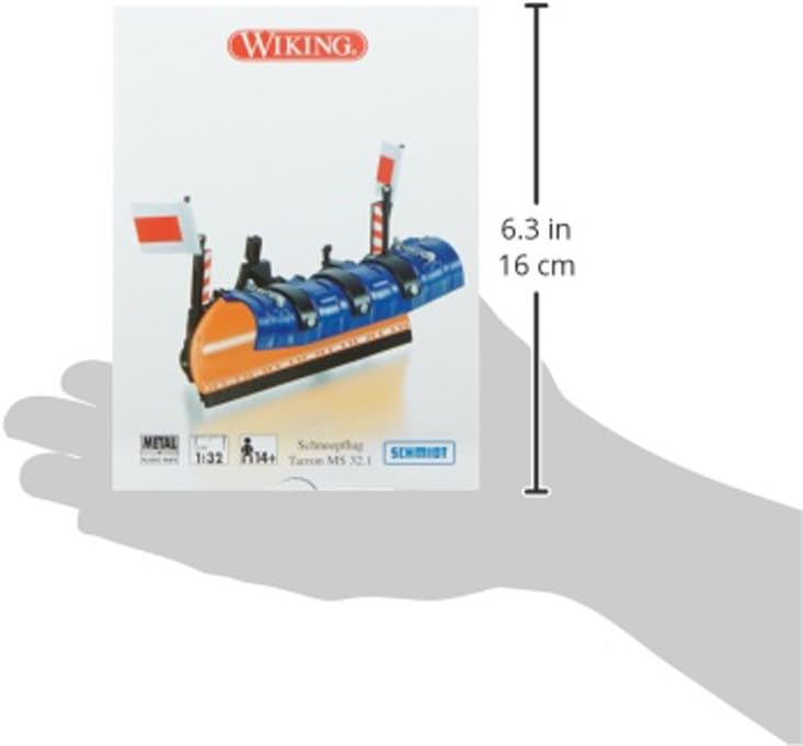 WIKING 077388 Schmidt Schneepflug Tarron MS 32.1, Modell, 1:32, Metall/Kunststoff, Ab 14 Jahre, Viel