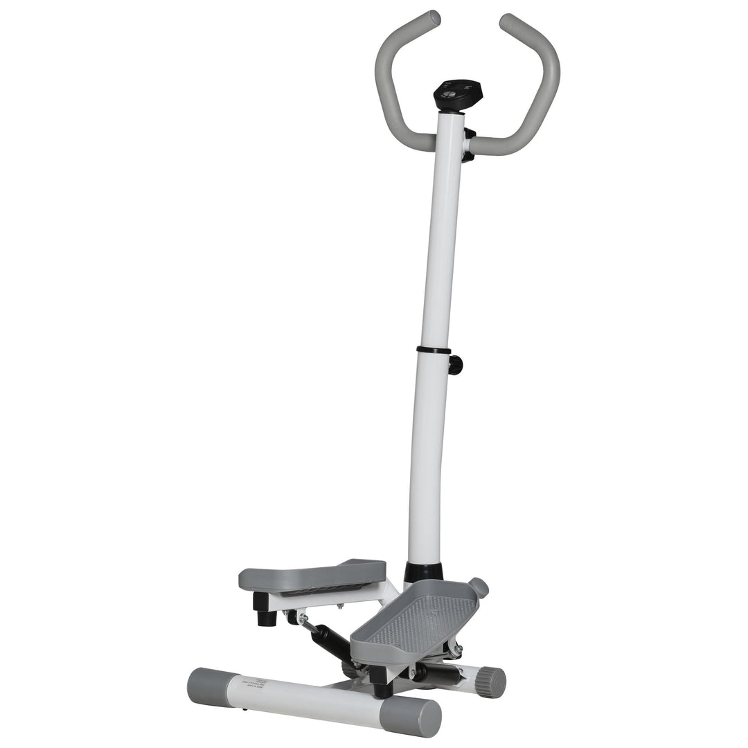 HOMCOM Stepper mit Handgriff Fitness Heimtrainer für Zuhause klein Fitnessgerät für Bein- und Po-Tra