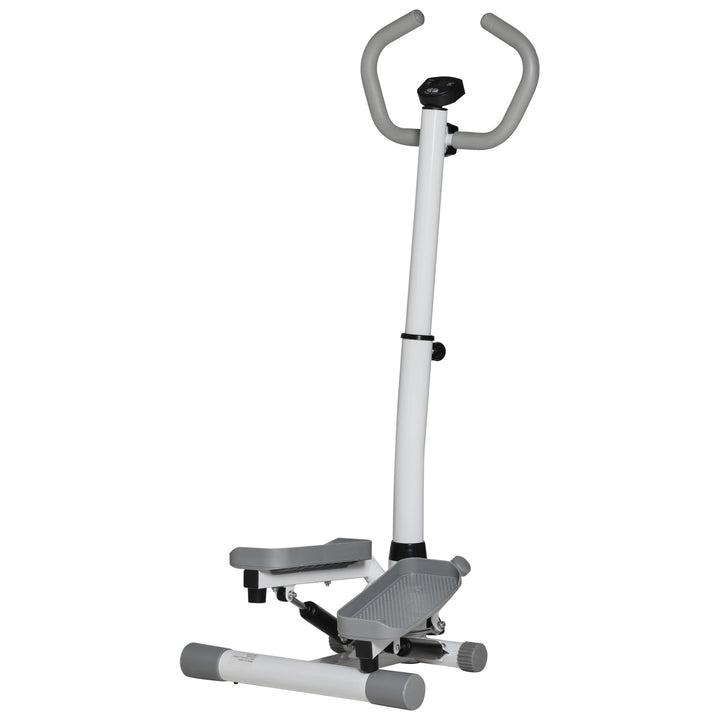 HOMCOM Stepper mit Handgriff Fitness Heimtrainer für Zuhause klein Fitnessgerät für Bein- und Po-Tra