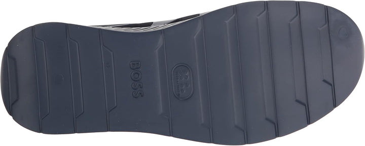 BOSS Herren Titanium-R Slid Gummierte Slipper mit Logo-Prägung Grösse 41 EU Stark Navy, 41 EU Stark