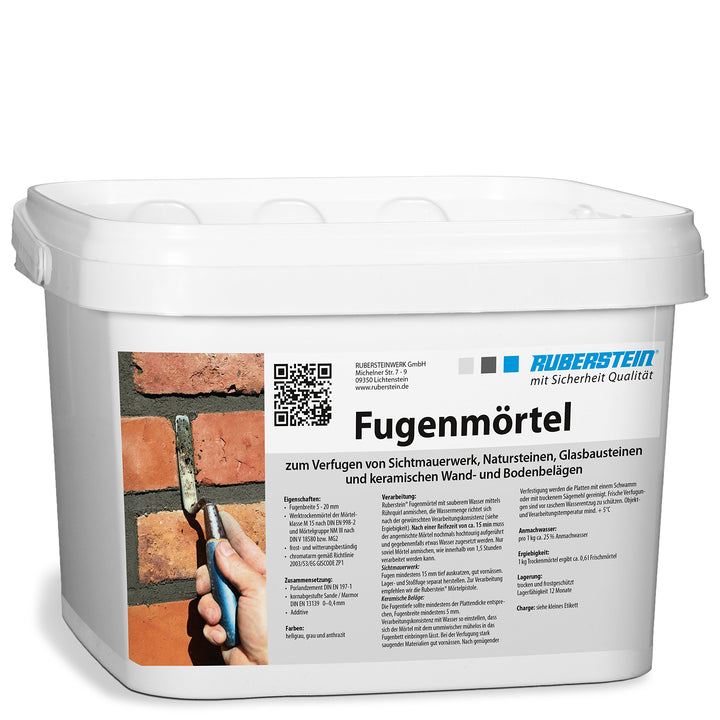 Fugenmörtel anthrazit im 5 kg Eimer