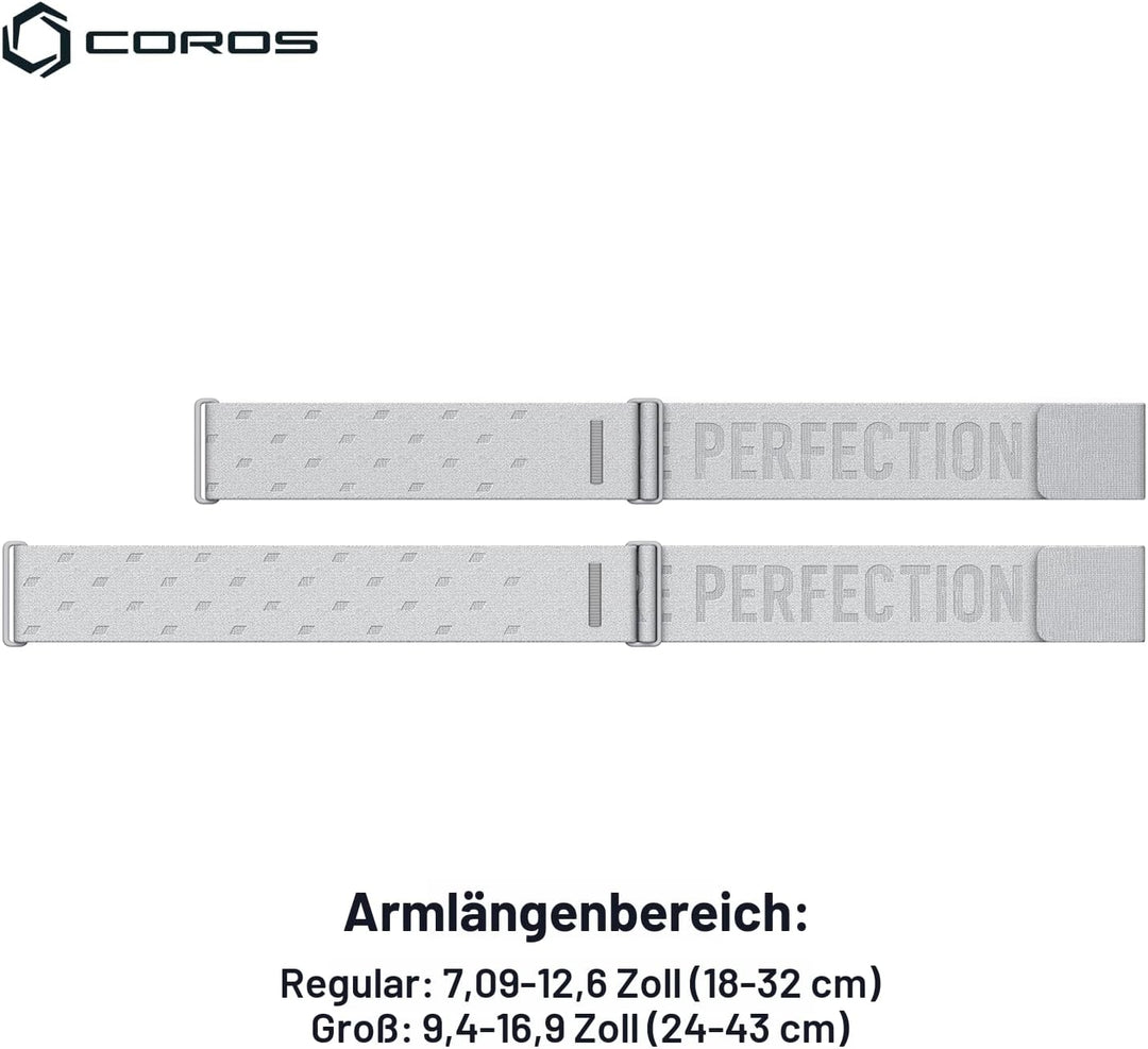 COROS Herzfrequenzmonitor, Komfort, einfach zu tragen, automatische Verschleisserkennung, fortschrit