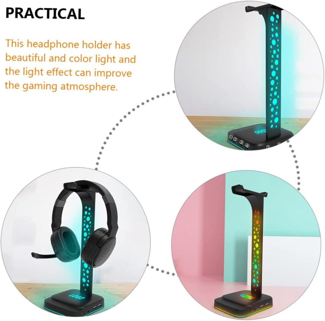 Zerodeko Kopfhörerständer Ladestation Für Gaming-headsets Schreibtischzubehör Stilvoller Kopfhörerha