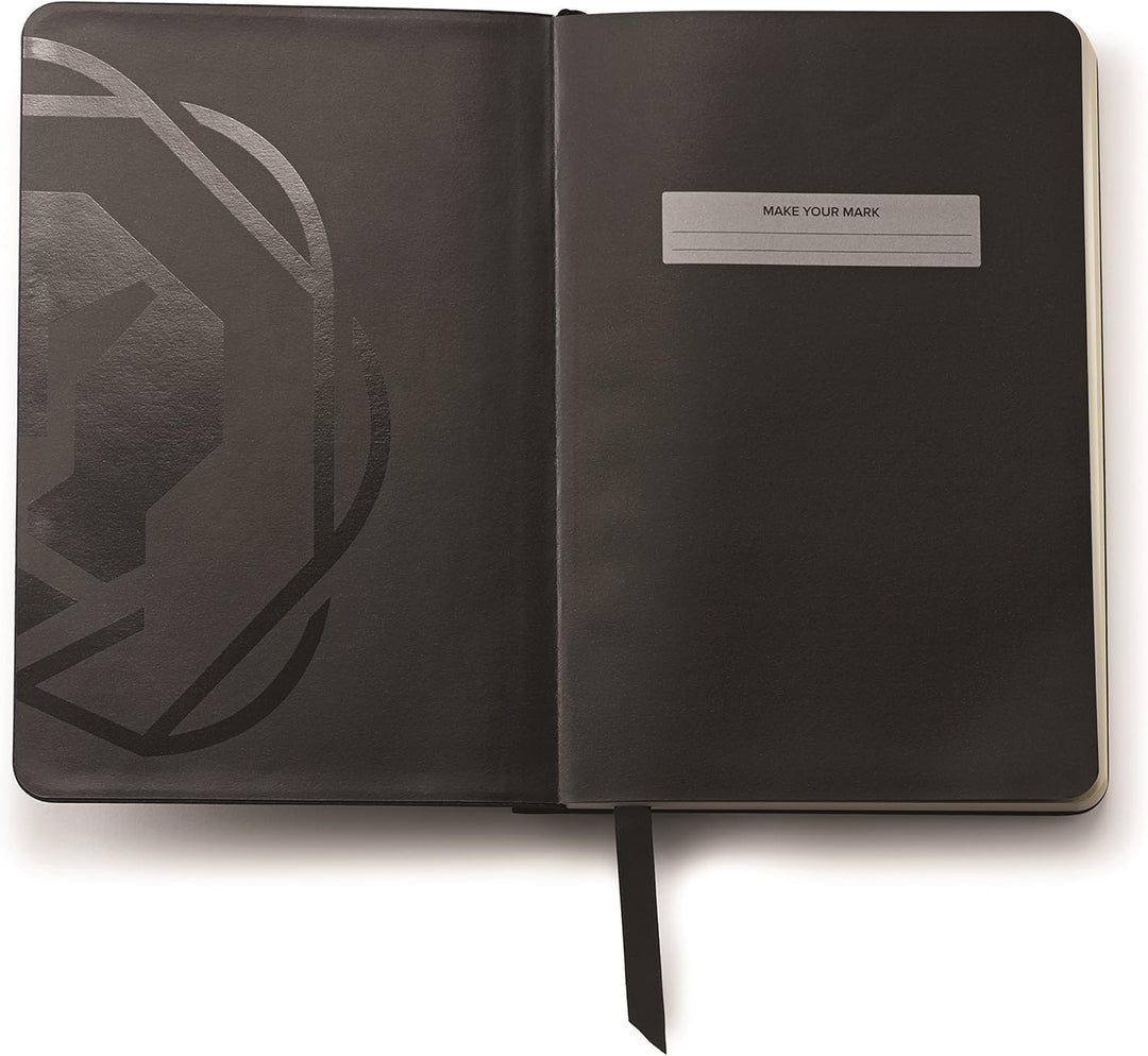 Cross Calais Kugelschreiber (Drehmechanik, mit schwarzem Journal Notizbuch als Geschenkset) Satin-Ch
