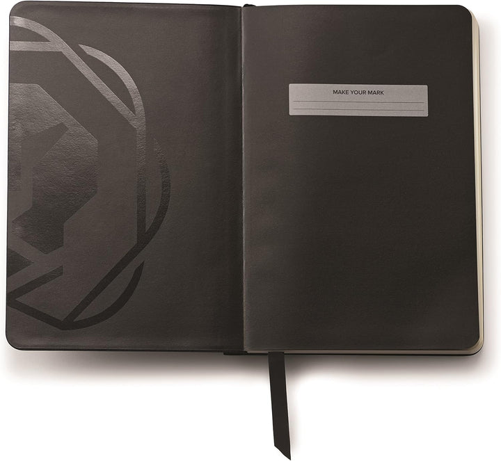 Cross Calais Kugelschreiber (Drehmechanik, mit schwarzem Journal Notizbuch als Geschenkset) Satin-Ch