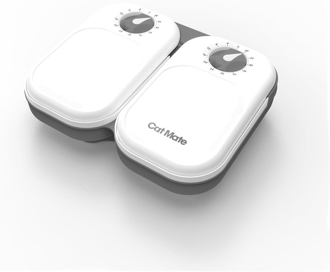 Kerbl 80896 Cat Mate Automatischer Futterspender 2 Mahlzeiten, 0.825 kg,