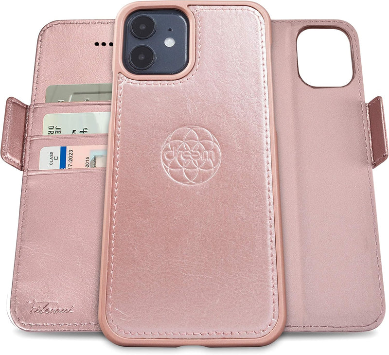 Dreem Fibonacci 2in1 Handyhülle Flipcase für iPhone 12 Mini | Magnetisches iPhone Case | TPU Etui Le