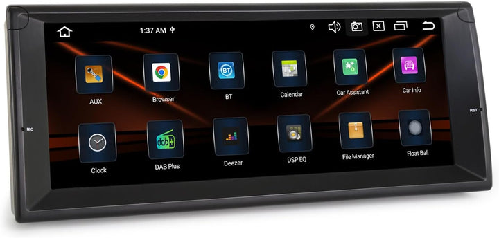 ERISIN 8-Kern 4GB+64GB 10,25 Zoll Android 14 Autoradio Bluetooth für BMW 5er E39 M5 GPS Navigation m