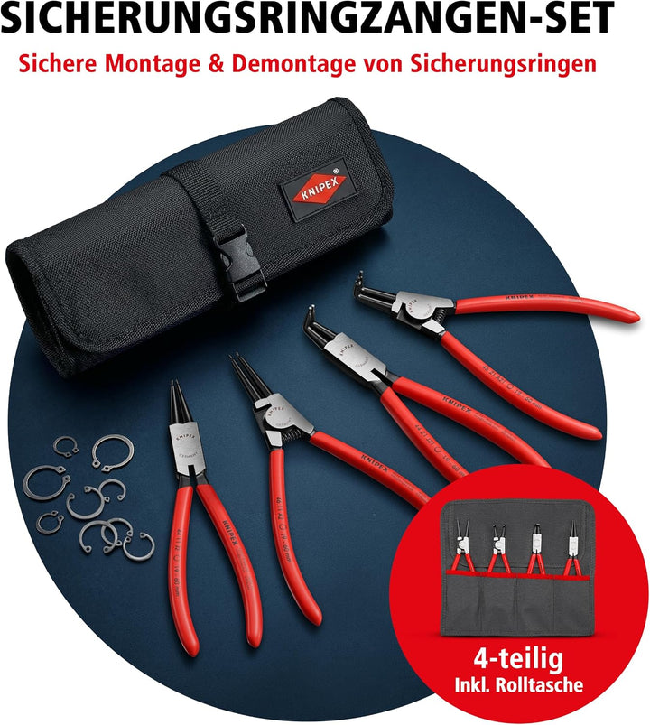 Knipex Sicherungsringzangen-Set 4-teilig 00 19 56