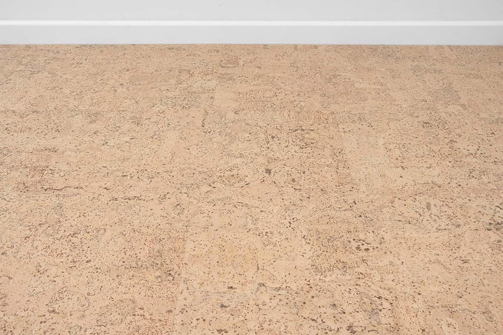 Korkboden Klick-System Korkparkett versiegelt Kork Laminat | Rustikal creme hell, 10.5 mm, 2.13 qm/P