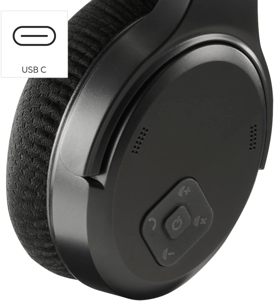 Hama Funkkopfhörer für TV, 2,4 GHz (kabelloser Kopfhörer für fernsehen ohne Audioverzögerung, 16 h S